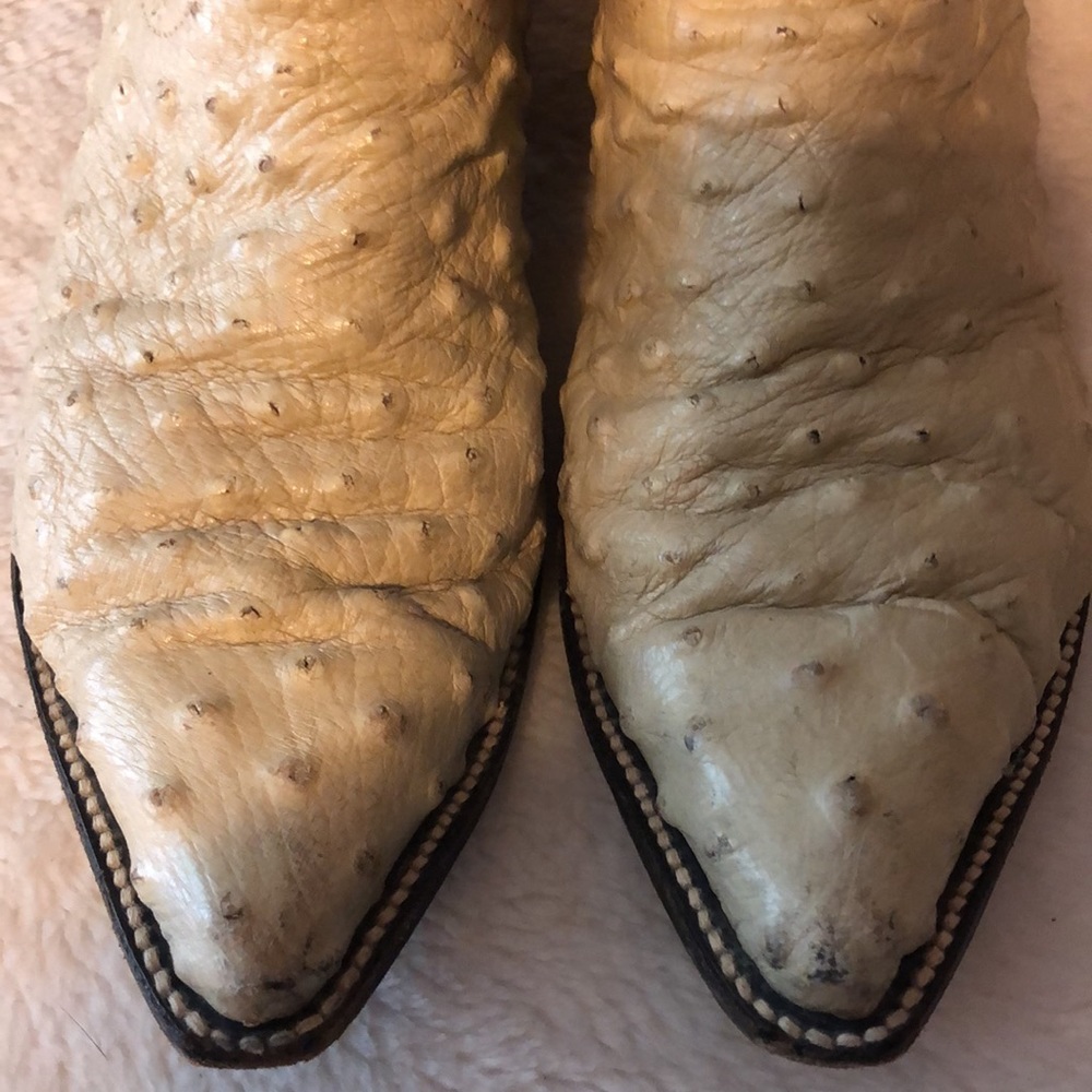 Botas Diligencia Western Ostrich Boots. P1363 Gem